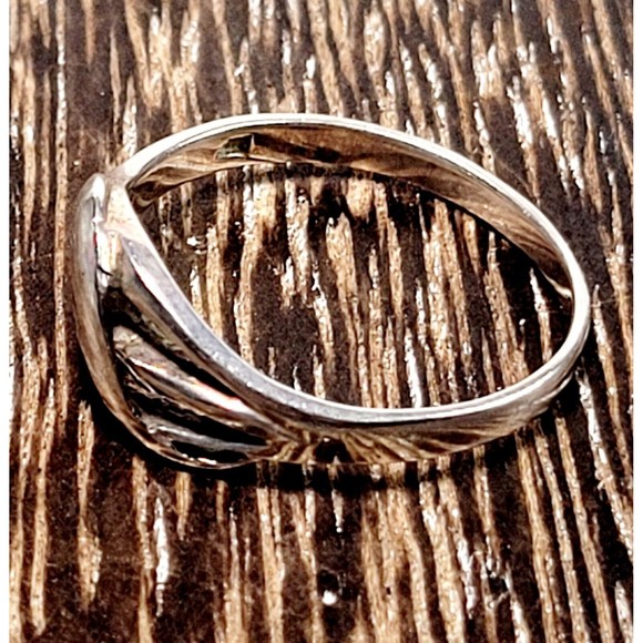 925K Sterling Silver Modernist Asymmetrical Weave Ring Sz 11.75 VGC - Picture 4 of 13
